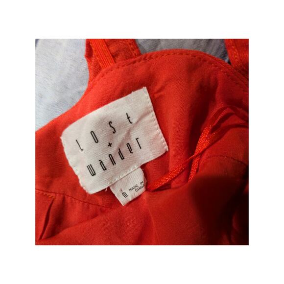 Lost + Wander Red Jumpsuit Size M - Picture 4 of 7